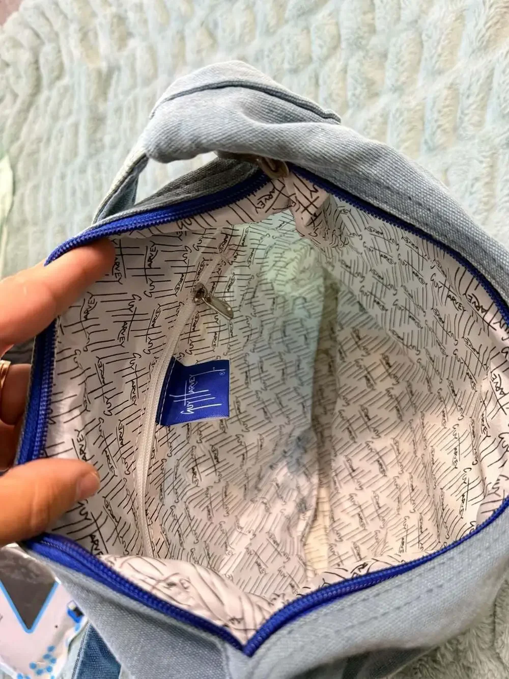 Guy Harvey Live Blue Sea Turtle Hobo Shoulder Bag
